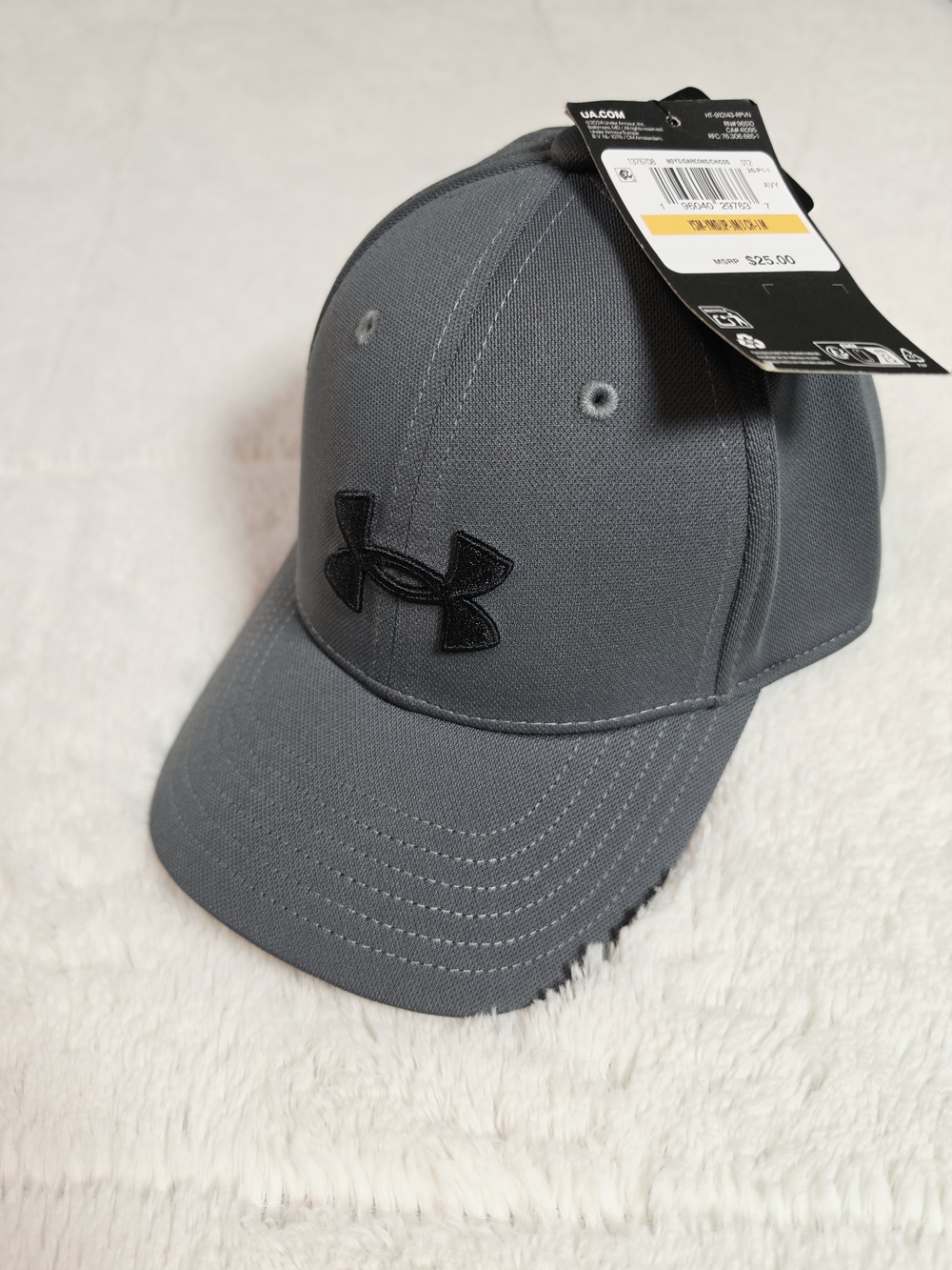 Under Armour Kids Gray/Black Baseball Cap(H1-44)